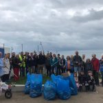 Volunteers at KBCC autumn beach clean-up 16 October 2021